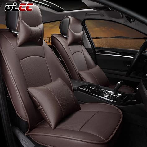 Car Seat Cover For Ford F 150 5 seats PU Leather Four Seasons Cushion Set Protector Seats Auto ...