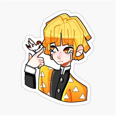 "Zenitsu pixel art" Sticker by otterspook | Redbubble