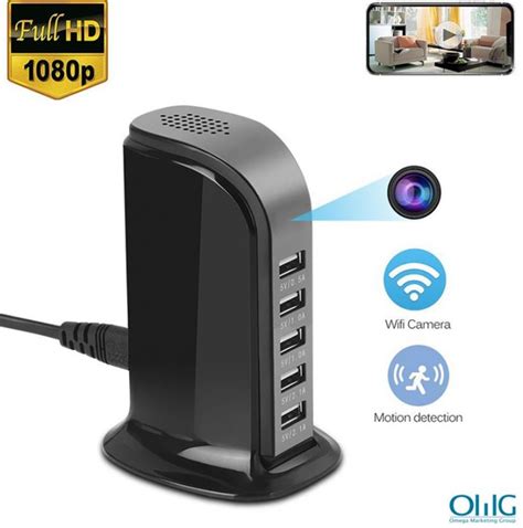 SPY202 – OMG WiFi Spy Hidden 5-USB Port Charger Camera with Motion ...