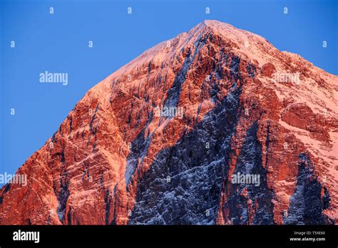 Alpenglow at eiger mountain hi-res stock photography and images - Alamy