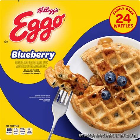 Kellogg's Eggo Blueberry Waffles 24 ct | Hy-Vee Aisles Online Grocery ...