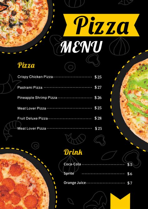 Various Taste Pizza Menu Templates | AI Free Download - Pikbest