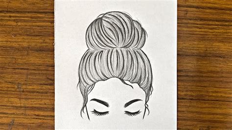 How To Draw Hairstyles Bun