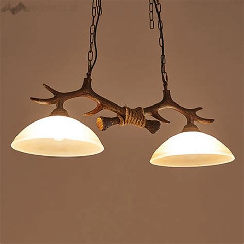 EuropeanStyle Simple Antlers Resin Chandelier Lamp Modern Lamp Antler Chandelier Lustre ...