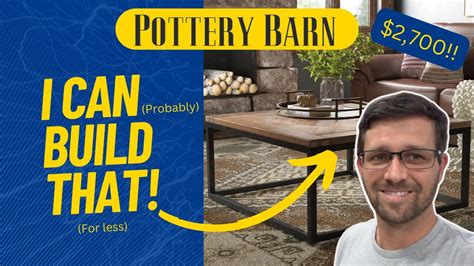 Pottery Barn Wanted $2,700 for This Coffee Table Set - So I Built My Own! - YouTube