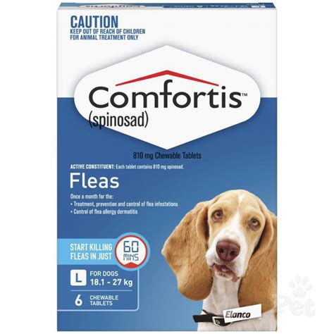 Comfortis Chewable Flea Treatment for Large Dogs (Blue / 6 chewables ...