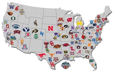 Map of the Day - US College hoops Map via #NissanUltimateAcces - GIS user technology news