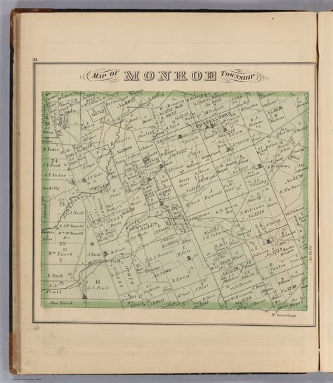 Map of Monroe Township. : Stewart, D.J. : Free Download, Borrow, and ...