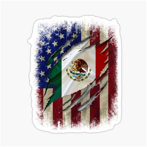 "Proud Mexican American - American Flag with the Mexican Flag inside ...