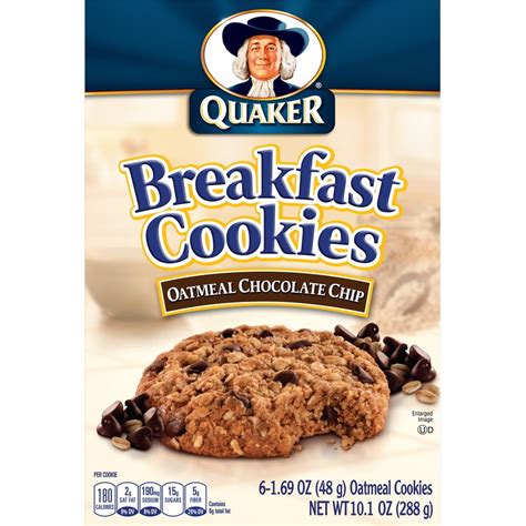 Quaker Breakfast Cookies Oatmeal Chocolate Chip, 6 ct - Walmart.com