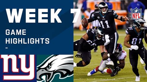 Giants vs. Eagles Week 7 Highlights | NFL 2020 | footballfannetwork.us