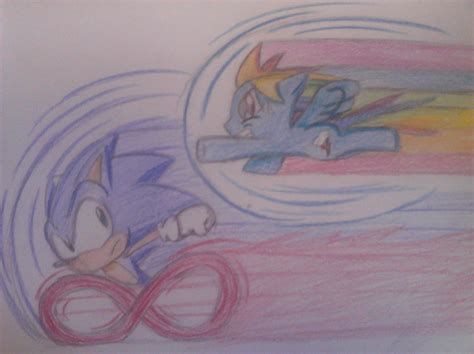 Sonic the Hedgehog and Rainbow Dash by solarsonic21 on DeviantArt