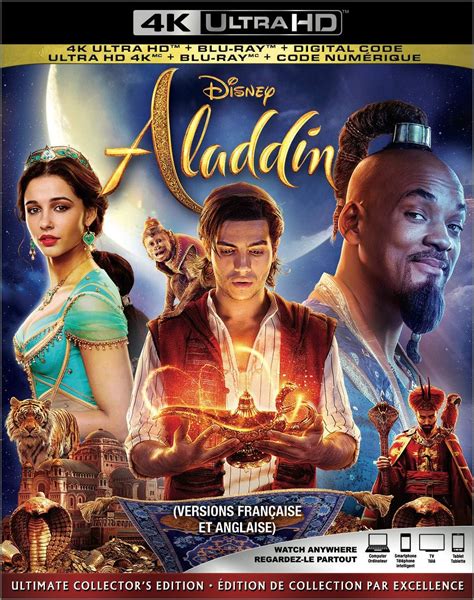 Aladdin [Blu-ray] (Bilingual): Amazon.ca: Will Smith, Mena Massoud, Naomi Scott, Marwan Kenzari ...