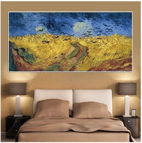 Van Gogh Wheat Field Crows Reproduction Oil Painting on Canvas Posters and Prints Impressionist ...