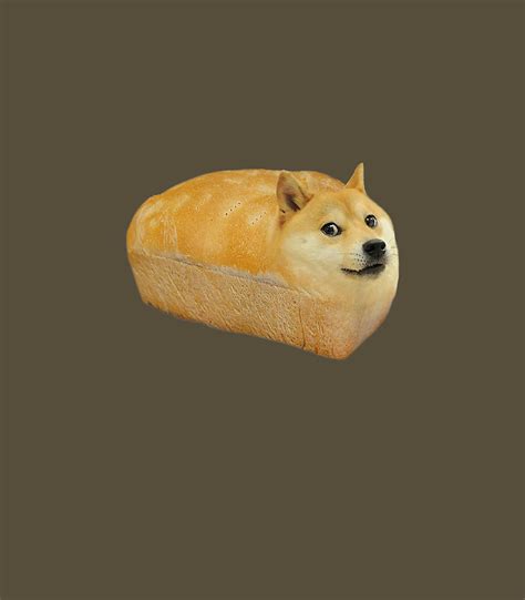 Fashionhiba Inu Doge Bread Meme Dog Digital Art by Mallie Efterp | Fine ...