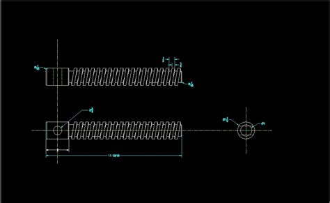 Square Thread Screw 3D DWG Model for AutoCAD • Designs CAD