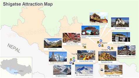 Shigatse Map, Shigatse Travel Map, Attraction Map and More