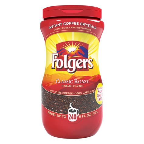 Folgers Coffee Classic Roast 100% Pure Instant 16oz | eBay