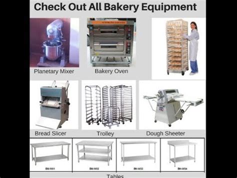 Bakery Equipment list for Commercial & Small Bakery Equipment list Business - YouTube