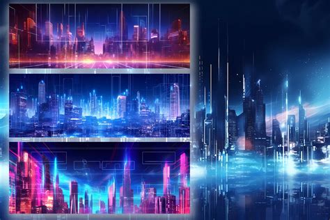 Futuristic City Cyberpunk Neon Lights Graphic by nikola · Creative Fabrica