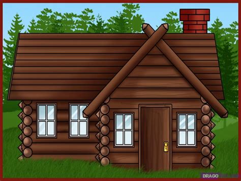 Log Home Clip Art Cabin Log Clipart Cartoon Clip Rustic Wood Vector ...