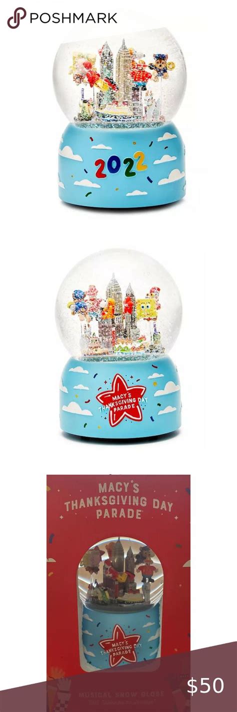 NIB Macy's Thanksgiving Day Parade 2022 Snow Globe | Thanksgiving day parade, Macy's ...