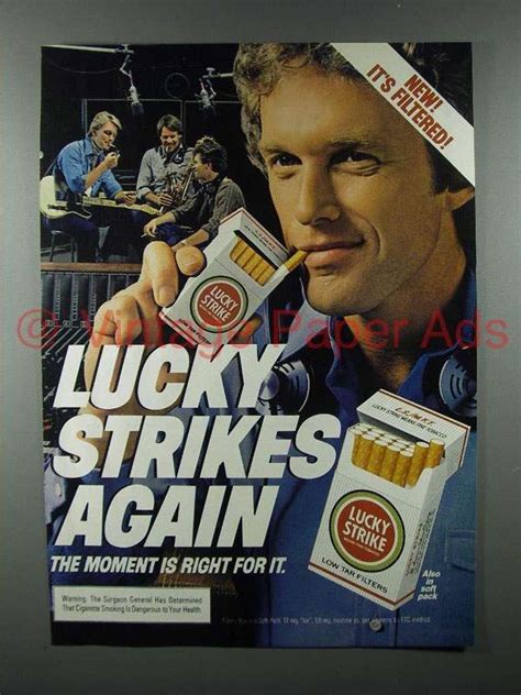 1982 Lucky Strike Cigarettes Ad