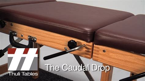 Caudal Drop Positioning on Tour Portable Table: Thuli Tables Chiropractic Table - YouTube