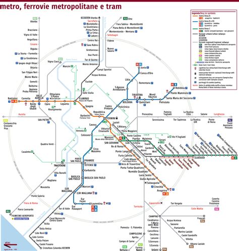 Subway, train and tram map of Rome. URL... | Download Scientific Diagram