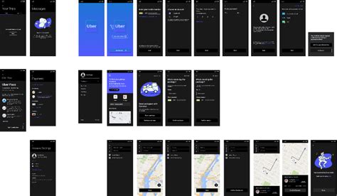 UBER APP DESIGN & PROTOTYPE | Figma