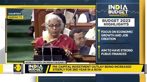 India Budget 2023: Indian Finance minister Nirmala Sitharaman announces ...