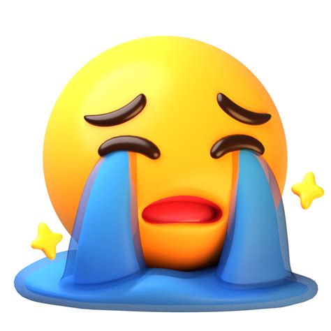Loudly Crying Face 3D Emoji Icon 29239970 PNG, 42% OFF