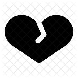 No Love Icon - Download in Glyph Style