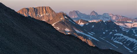 Half Peak and the Needle Mountains at Sunrise. From Sunshine Peak ...