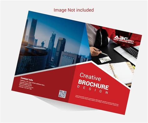 Premium Vector | Vector corporate bifold brochure