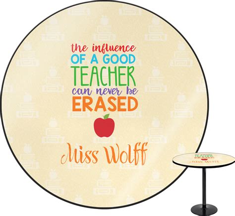 Custom Teacher Quote Round Table (Personalized) | YouCustomizeIt