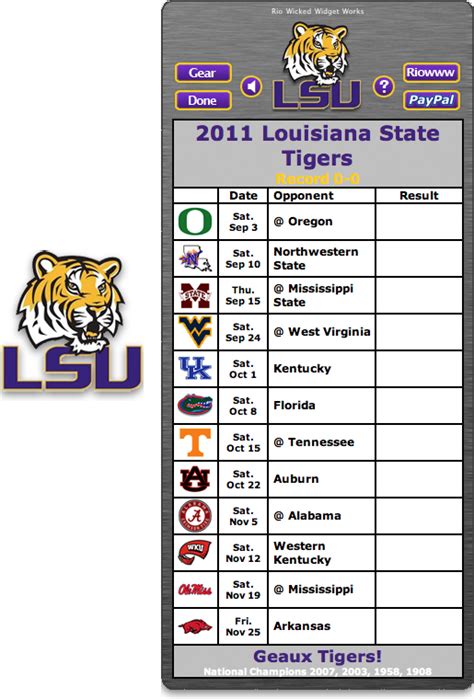 🔥 [48+] 2014 LSU Football Schedule Wallpapers | WallpaperSafari