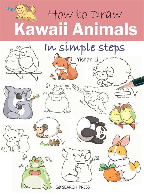 How To Draw Cute Kawaii Animals - Drawing Word Searches