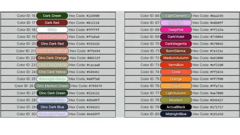 ARK Survival Evolved Color IDs Guide - Touch, Tap, Play