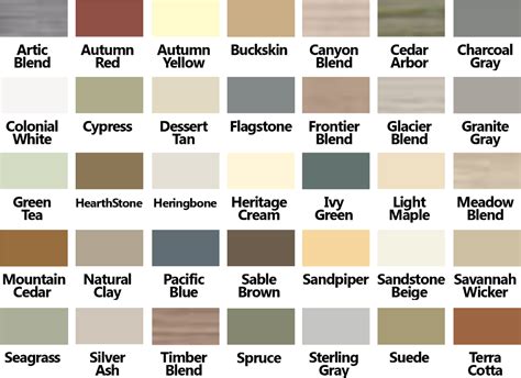 the color chart for different shades of gray, brown, and white paint ...