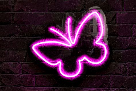 Pink Butterfly Neon Sign Purple Butterfly Neon Light Neon | Etsy