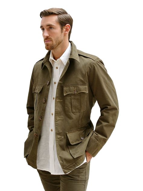 Stylish Olive Green Safari Jacket