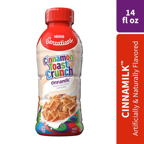 Nestle Sensations Cinnamon Toast Crunch Flavored Lowfat Milk, Ready to Drink, 14 fl oz - Walmart.com