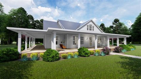 Plan 16901WG: Modern Farmhouse Plan with Wraparound Porch and Bonus Room | Modern farmhouse ...
