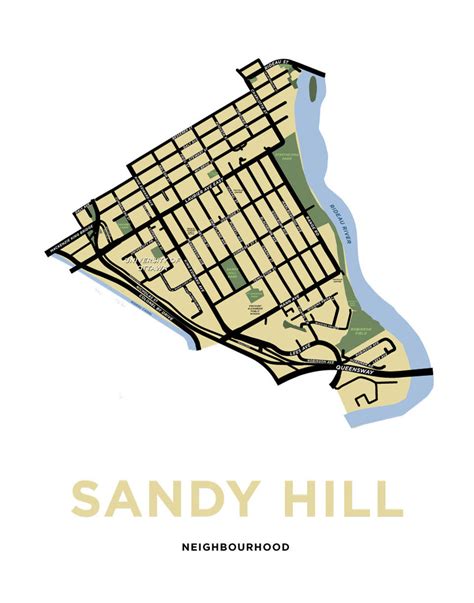 Sandy Hill Neighbourhood Map Print – Jelly Brothers