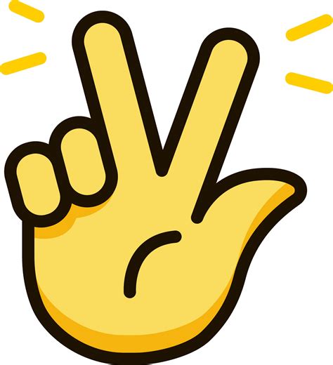 peace hand sign icon emoji sticker 29341953 Vector Art at Vecteezy