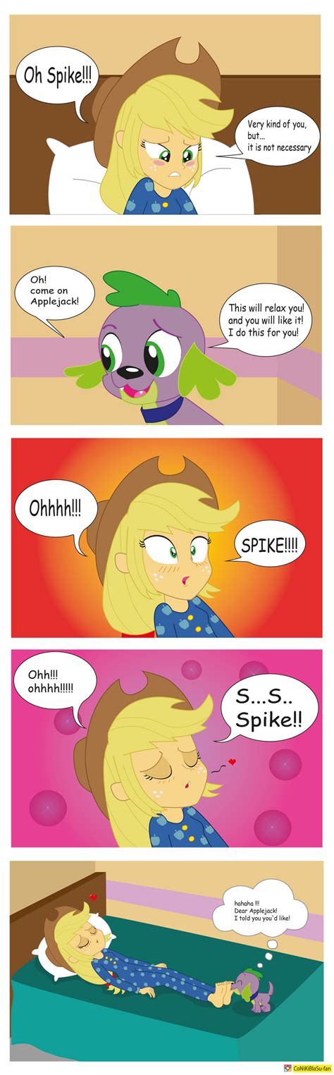 Applejack and Spike Equestria girls mini comic by CoNiKiBlaSu-fan on ...