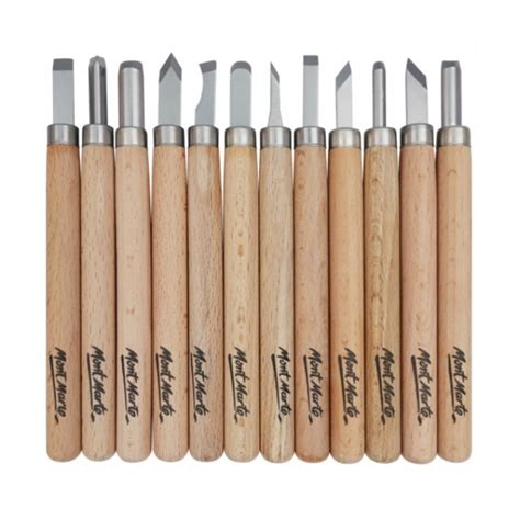 Mont Marte Premium Wood Carving Tool Set 12pc