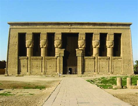 Front view of the Temple of Dendera. | Download Scientific Diagram