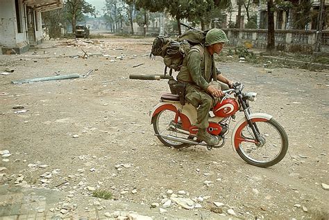 Vietnam War - Hue 1968 - Marine Driving on a Motorcycle | Flickr